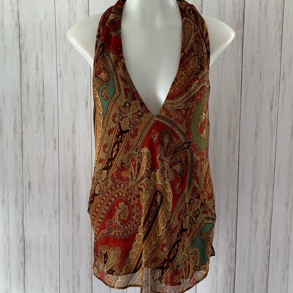 Ralph Lauren Tops - Ralph Lauren Silk Open Back Top